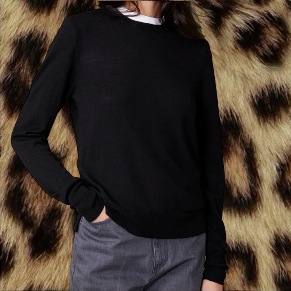 ZARA Charcoal Knit Top